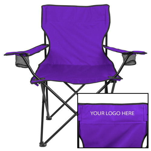 Deluxe Purple Captains Chair-Blank Logo