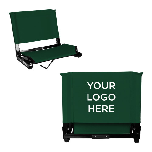 Stadium Chair Dark Green-Blank Logo