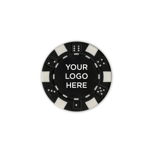 Black Game Chip-Blank Logo