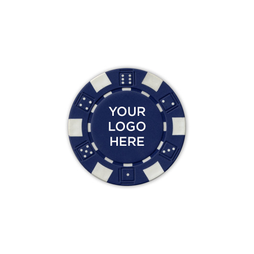 Blue Game Chip-Blank Logo