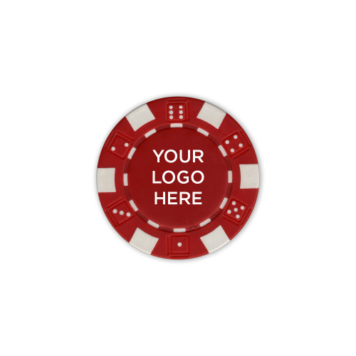 Red Game Chip-Blank Logo