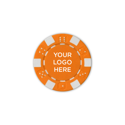 Orange Game Chip-Blank Logo