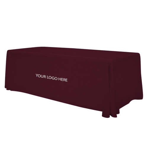 Maroon 8 foot Table Throw-Blank Logo