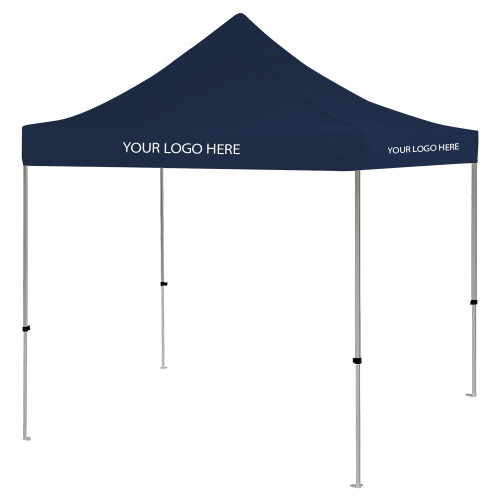 9 ft x 9 ft Navy Tent-Blank Logo