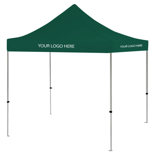 9 ft x 9 ft Dark Green Tent-Blank Logo