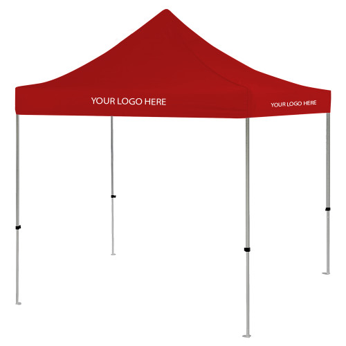 9 ft x 9 ft Red Tent-Blank Logo