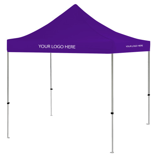 9 ft x 9 ft Purple Tent-Blank Logo