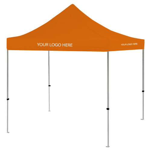 9 ft x 9 ft Orange Tent-Blank Logo