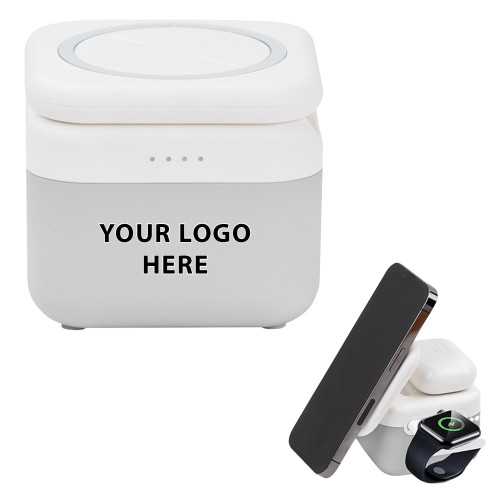 3 in 1 Mag Max Modularized Wireless Charger-Blank Logo