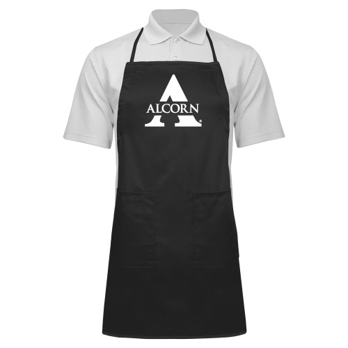  Full Length Black Apron - Alcorn A