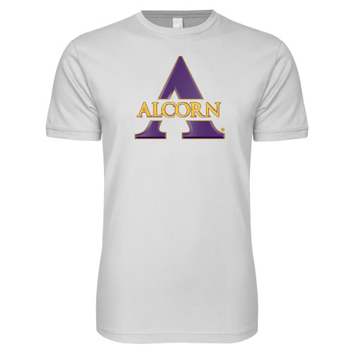  Next Level White SoftStyle T Shirt - Alcorn A
