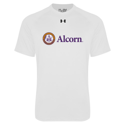  Under Armour White Tech Tee - Alcorn
