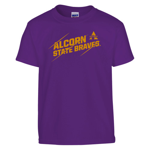  Youth Purple T Shirt - Alcorn State Braves