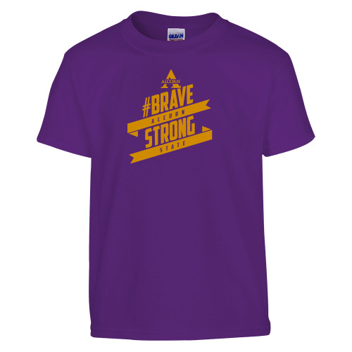  Youth Purple T Shirt - Brave Strong