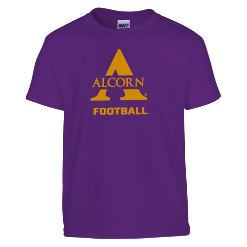  Youth Purple T Shirt - Alcorn Football