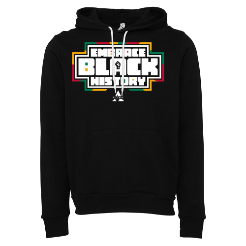 Alcorn Bella + Canvas Black Fleece Hood
