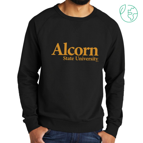  Allmade Black Organic French Terry Crewneck Sweatshirt - Alcorn A