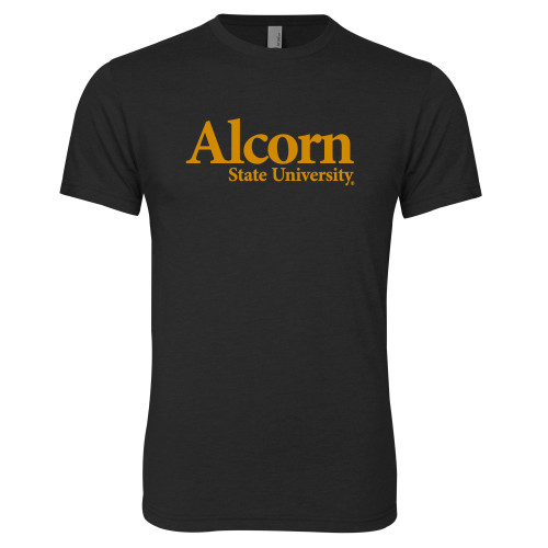 Next Level Black Triblend Tee - Alcorn State University