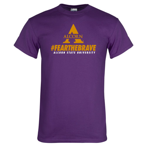  Purple T Shirt - Fear the Brave