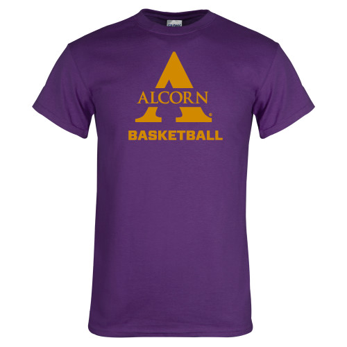  Purple T Shirt - Alcorn Basketball