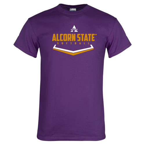  Purple T Shirt - Alcorn State Softball