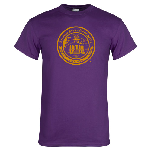  Purple T Shirt - Alcorn Seal