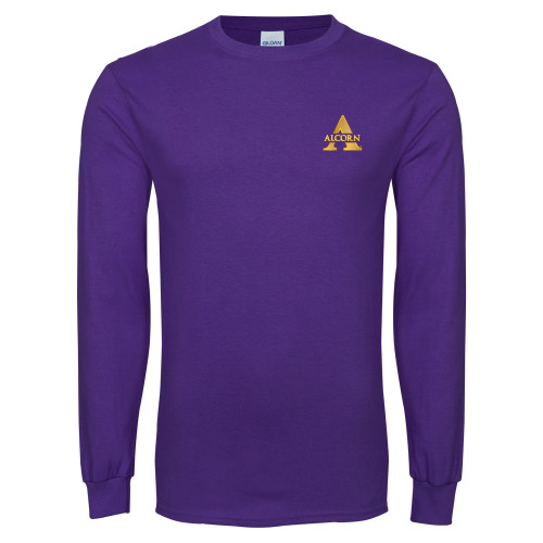  Purple Long Sleeve T Shirt - Alcorn A
