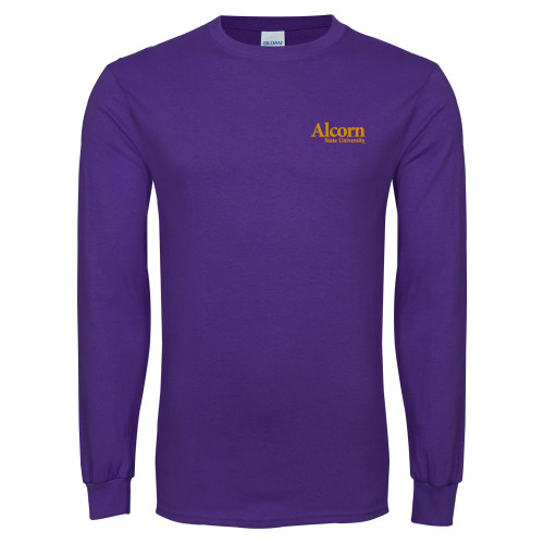  Purple Long Sleeve T Shirt - Alcorn State University