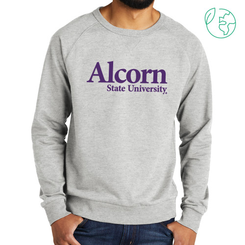  Allmade Light Grey Organic French Terry Crewneck Sweatshirt - Alcorn A