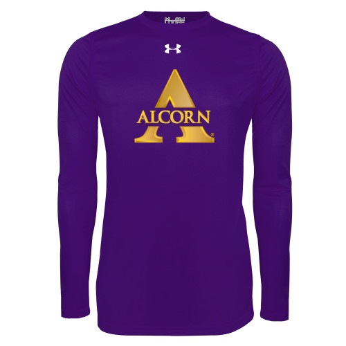  Under Armour Purple Long Sleeve Tech Tee - Alcorn A