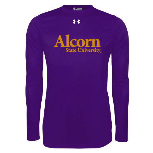  Under Armour Purple Long Sleeve Tech Tee - Alcorn State University