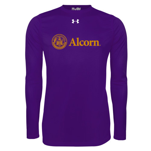  Under Armour Purple Long Sleeve Tech Tee - Alcorn