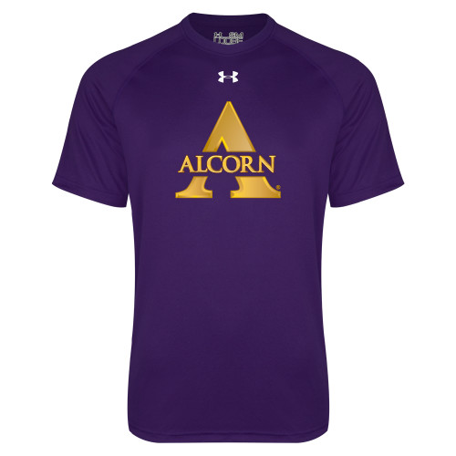  Under Armour Purple Tech Tee - Alcorn A