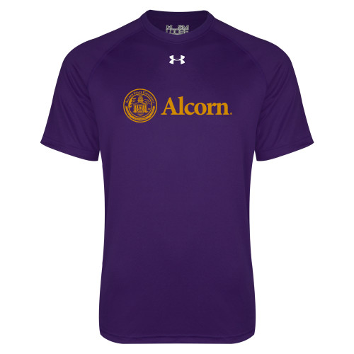 Under Armour Purple Tech Tee - Alcorn