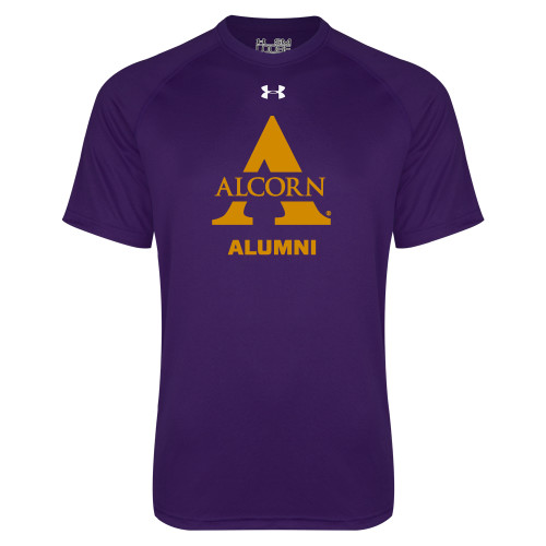  Under Armour Purple Tech Tee - Alcorn Alumni