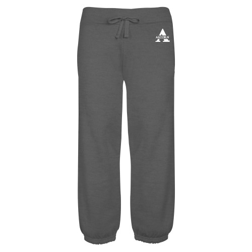  ENZA Womens Dark Heather Banded Fleece Capri - Alcorn A