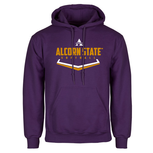 Purple Fleece Hoodie - Alcorn State Softball