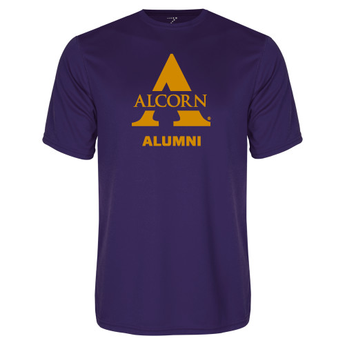  Purple Performance Tee - Alcorn Alumni