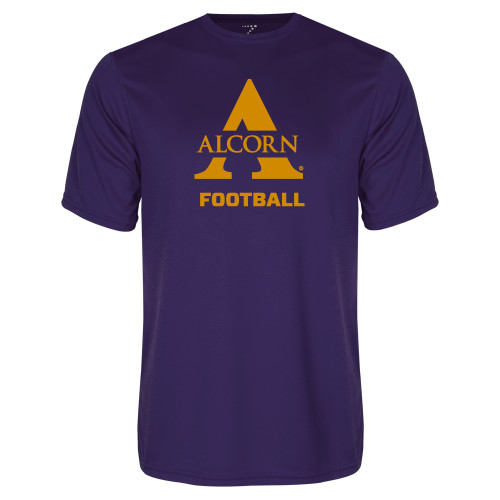  Purple Performance Tee - Alcorn Football