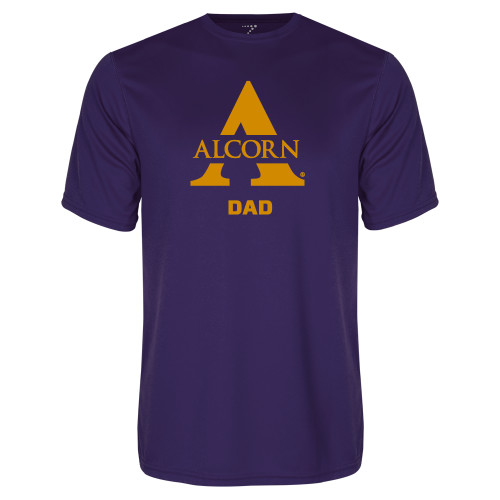  Purple Performance Tee - Alcorn Dad