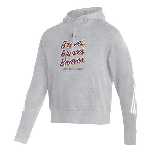  Adidas Medium Grey Heather Pullover Hood - Adidas Repeat Design Alcorn