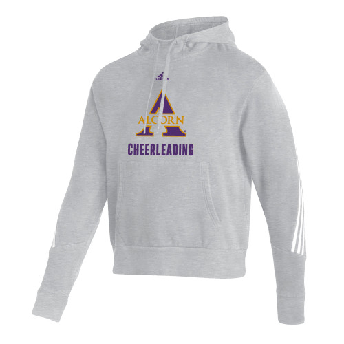  Adidas Medium Grey Heather Pullover Hood - Adidas Alcorn Cheerleading