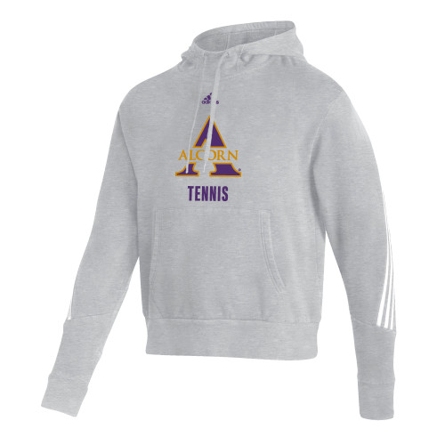  Adidas Medium Grey Heather Pullover Hood - Adidas Alcorn Tennis