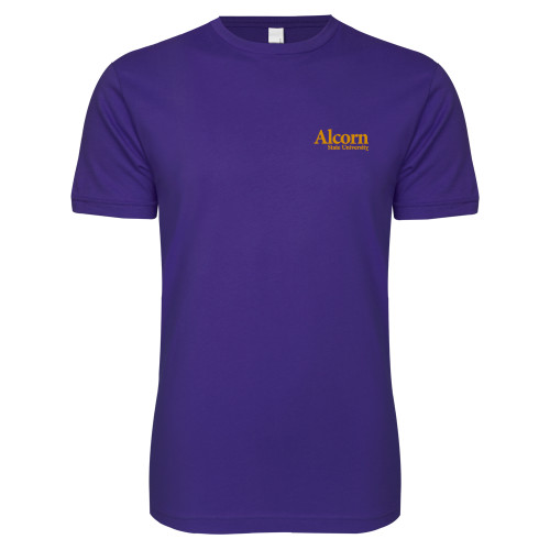  Next Level Purple SoftStyle T Shirt - Alcorn State University