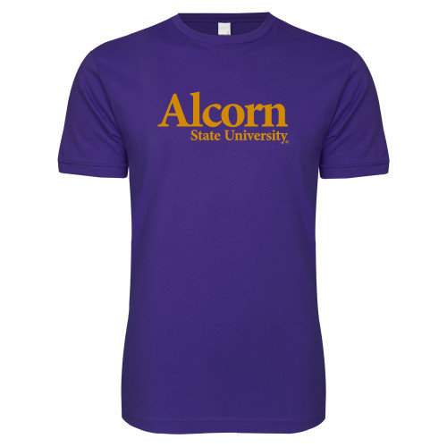  Next Level Purple SoftStyle T Shirt - Alcorn State University