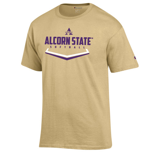  Champion Vegas Gold T Shirt - Alcorn State Softball