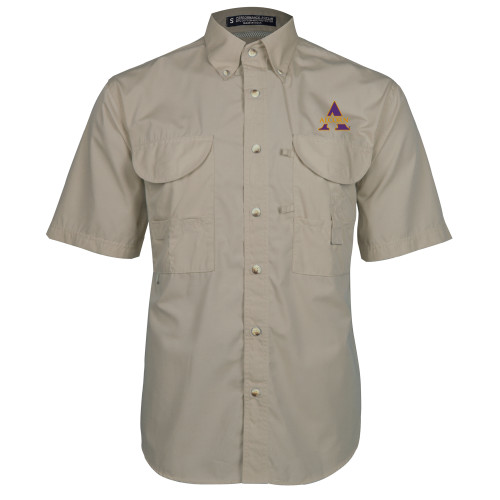  Khaki Fishing Shirt Performance Short Sleeve - Alcorn A