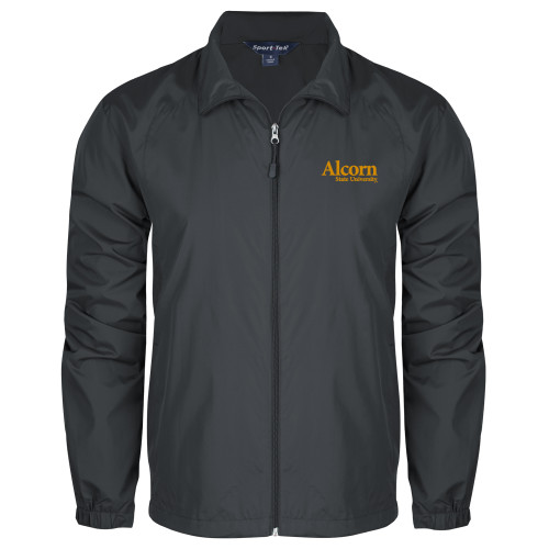  Charcoal Full Zip Wind Jacket - Alcorn State University