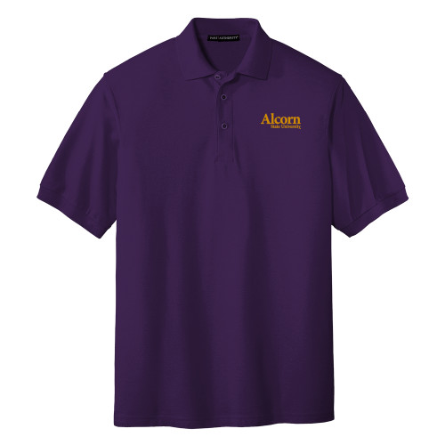  Purple Silk Touch Polo - Alcorn State University