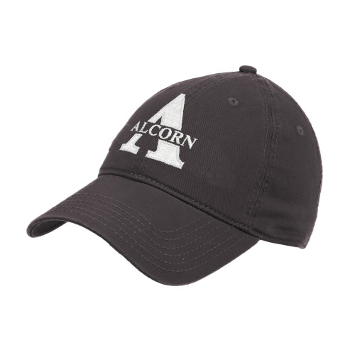  Charcoal Unstructured Adjustable Low Profile Hat - Alcorn A